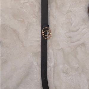 Black and gold belt